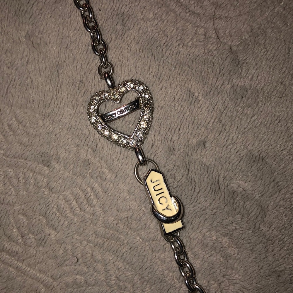 Juicy Couture Silver heart toggle bracelet